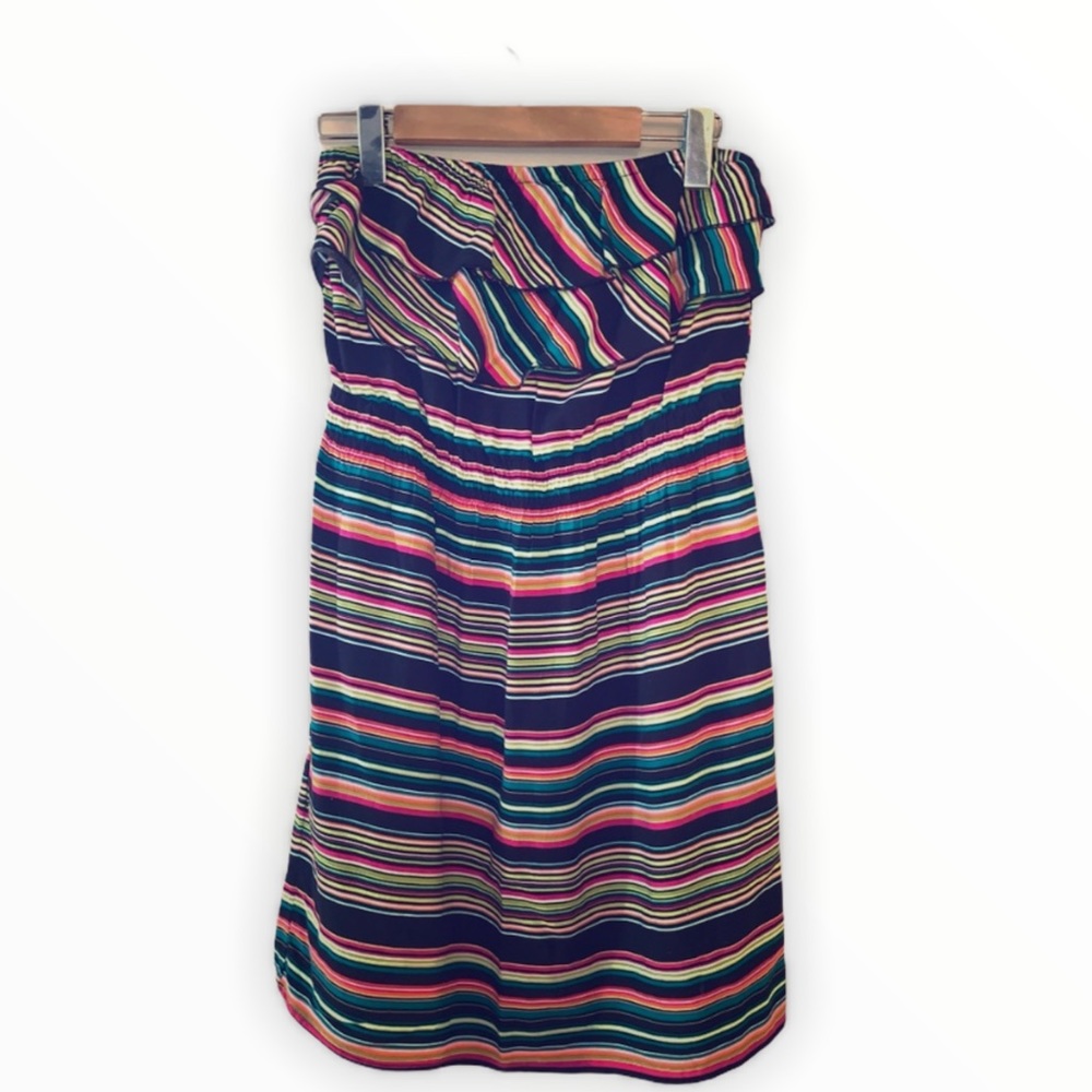 Strapless Striped Dress
